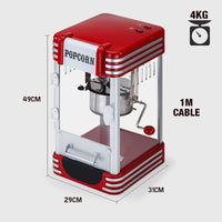 EuroChef Popcorn Machine - Popper Popping Classic Cooker Microwave