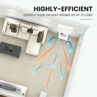 CARSON  2.9kW Reverse Cycle Portable Air Conditioner and Heater, with Dehumidifier, Cooling and Heating AC