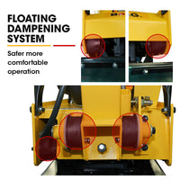 BAUMR-AG 185kg Reversible Vibratory Plate Compactor, Commercial 9HP 270cc, 500x700mm, Wheel Kit, for Sand Soil Gravel Asphalt (BCX-950)