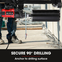 BAUMR-AG 3200W 280mm Wet/Dry Core Drill w/ Wheeled Stand & 127mm Bit Combo, for Concrete Coring Hole Drilling