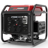 GENPOWER 3.6kW Peak 3.2kW Open Frame Inverter Generator, 2x15A, 11L Tank, Portable, Backup