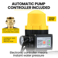 GENPOWER 3.5kW Peak 3kW Enclosed Inverter Generator, 2x15A, 12V, USB, Portable, Compact, Camping, Backup