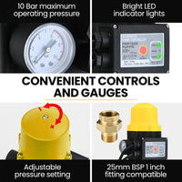 GENPOWER 3.5kW Peak 3kW Enclosed Inverter Generator, 2x15A, 12V, USB, Portable, Compact, Camping, Backup