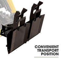 BAUMR-AG Plow Blade Accessory for BSR5000 Mini Loader Skid Steer, 840cm Centre Plough Blade 2 x 40cm Extensions, Quick Connect