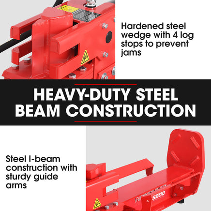 BAUMR-AG 20 Tonne Petrol Hydraulic Wood Log Splitter, Horizontal and Vertical Logsplitter - HPS500