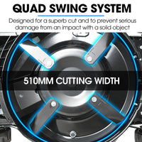 PowerBlade 20" 200cc Self-Propelled Lawn Mower, 7 Height, Steel Deck, Deck Wash Port, OHV 4-Stroke Petrol - VS900