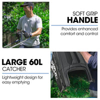 PowerBlade 20" 200cc Self-Propelled Lawn Mower, 7 Height, Steel Deck, Deck Wash Port, OHV 4-Stroke Petrol - VS900