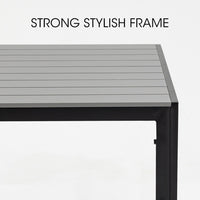 FORTIA 7pc Outdoor Dining Furniture Set, Table and Chairs Setting for Outside