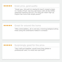 MTM 62CC Long Reach Pole Chainsaw Hedge Trimmer Pruner Chain Saw Cutter Multi Tool