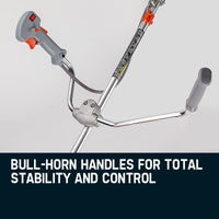 MTM 62cc 7in1 Brush Cutter Garden Multi-Tool , Pole Hedge & Line Trimmer, Bullhorn Handle, 12" Tree Trimming Pruning