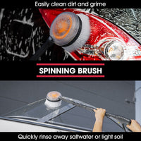 JET-USA RX550 Electric High Pressure Washer 3500PSI, 5 Nozzles, Spin & Wheel Brush, Deck Cleaner, Turbo Head, 10M Hose