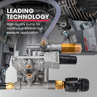 JET-USA 4800PSI Petrol Powered High Pressure Washer, w/ 30m Hose and Drain Cleaner - CX630