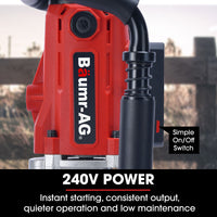 BAUMR-AG HP360e 2200W Electric Post Driver, with 2 Piling Socket Sleeves