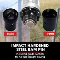 BAUMR-AG HP360e 2200W Electric Post Driver, with 2 Piling Socket Sleeves