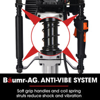 BAUMR-AG HP480 55cc 4-Stroke Petrol Post Driver, with 2 Piling Socket Sleeves