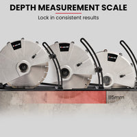 BAUMR-AG 3500W 350mm/14" Electric Concrete Demolition Cut-Off Saw, Wet and Dry Cutting, Diamond Blade, Vacuum Port, 15A Plug