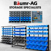 BAUMR-AG 39 Parts Bin Rack Storage System Floor Mount - Red