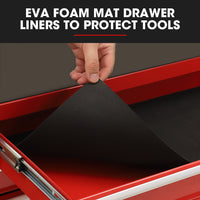 Bullet Pro 16 Drawer Tool Box Cabinet Chest Storage, Toolbox Garage Organiser Set, Red