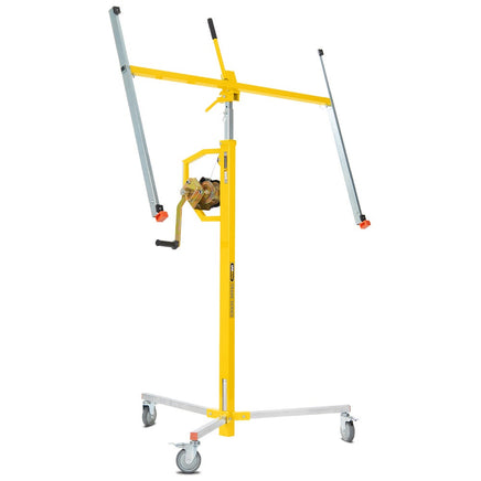 UNIMAC Drywall & Panel Lifter, 1200 x 3600 68kg Max Gyprock Sheet, Galvanised, No-mark Locking Castors