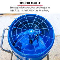 BAUMR-AG 100L Forced Action Pan Mixer, 1100W Electric Motor, Lightweight 58kg Design, for Mortar Screed Resin Cement, 8 Inch Solid Rubber Wheels