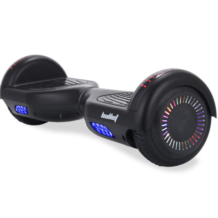 Bullet SX-2000 Hoverboard Scooter, 500W Brushless, Superior Self Balancing System, UL Certified, LED Lights, Black