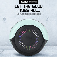 BULLET SX-2000 Hoverboard Scooter, 500W Brushless, Superior Self Balancing System, UL Certified, LED Lights, Mint Green