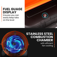 UNIMAC 50KW Portable Industrial Diesel Direct Forced Air Space Heater