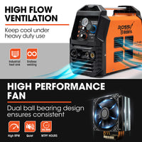 ROSSI 45A Plasma Cutter, Non-Touch Pilot ARC for Easy Cuts of Painted or Rusty Metals, DC Inverter Cutting Machine