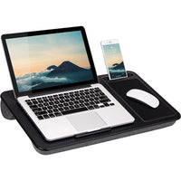 EKKIO Multifunctional Portable Bed Tray Laptop Desk with Cushion (Black) EK-BT-105-XY