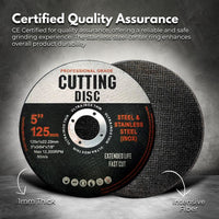 RYNOMATE 50 Pcs Cutting Wheel Discs 125mm (Black) RNM-CD-100-JS
