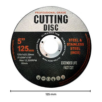 RYNOMATE 50 Pcs Cutting Wheel Discs 125mm (Black) RNM-CD-100-JS