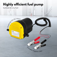 RYNOMATE 12V Portable Small Transfer Pump for Gear Oil, Lubricant, and Edible Oil Transfer (2-3L/min) RNM-DTP-101-NMS
