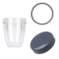 For Nutribullet Short Cup + Stay Fresh Lid + Grey Seal - For 900 and 600 Models