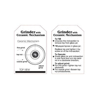 Orku Single Salt or Pepper Grinder 180ml – Glass Manual Mill with Rose Gold Lid