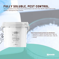 1Kg Boric Acid Powder Bucket 99.9% Pure Fully Soluble Granule Pest Ant Roaches
