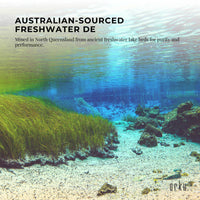 Orku 400g Fossil Shell Flour - Livestock Garden Pet Diatomaceous Earth