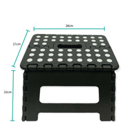 Folding Step Stool 22cm Portable Plastic Collapsible Fold Up Chair Random Colour