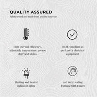 10L Orku Candle Wax Heater With Core Heating Tap - Electric Warmer Melter Pot