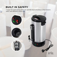 10L Orku Candle Wax Heater With Tap And Accessories - Candle Making Melter Pot