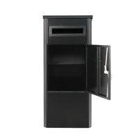 Parcel Delivery Drop Box Mailbox - Secure Home Package Locker 38x38x90cm Black