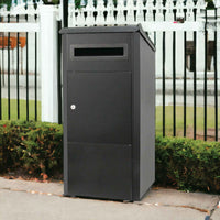 Parcel Delivery Drop Box Mailbox - Secure Home Package Locker 38x38x90cm Black