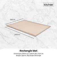 Kitchee Kids Foam Floor Play Mat 150x200cm – Padded Thick Soft Tatami Style Cream