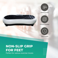 Social Hike White Vibration Machine Platform - Exercise Plate Whole Body Workout