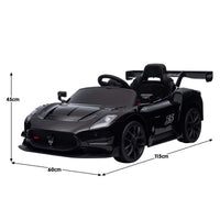 Kahuna Maserati MC20 GT2 Licensed Electric Kids Ride On Race Car Black