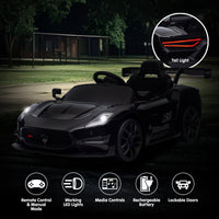 Kahuna Maserati MC20 GT2 Licensed Electric Kids Ride On Race Car Black