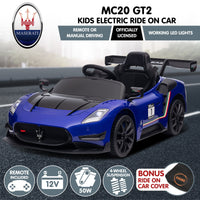Kahuna Maserati MC20 GT2 Licensed Electric Kids Ride On Race Car Blue