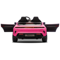 Kahuna Porsche Taycan Turbo S Kids Electric Ride On Car w/Remote Control 90W Four Wheel Suspension 2 Seater w/Seat Belt