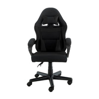 Sarantino Antre Kids Study Gaming Chair Black Adjustable Computer Desk Seat Racing Inspired-look With Adjustable Height, Ergonomic Back Support, Padded Armrests