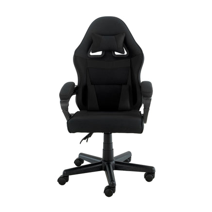 Sarantino Antre Kids Study Gaming Chair Black Adjustable Computer Desk Seat Racing Inspired-look With Adjustable Height, Ergonomic Back Support, Padded Armrests