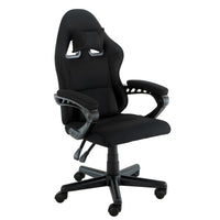 Sarantino Antre Kids Study Gaming Chair Black Adjustable Computer Desk Seat Racing Inspired-look With Adjustable Height, Ergonomic Back Support, Padded Armrests